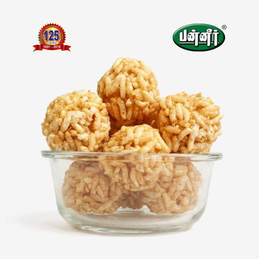 Jaggery Puffed Rice Ball (பொரி உருண்டை)